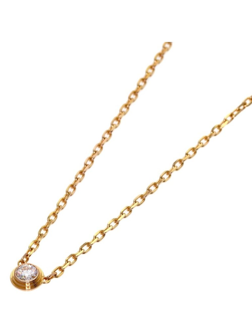 Cartier Small Diamond Necklace 18K Pink Gold